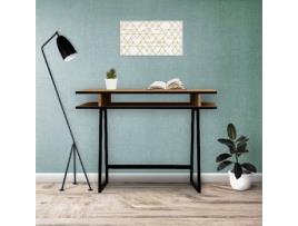 Secretaria HOMEMANIA Drago Castanho (Aglomerado Melamina - 100x60x75 cm)