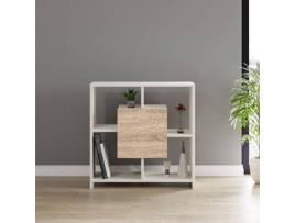 Estante HOMEMANIA Sider Branco (Aglomerado Melamina - 80x30x80 cm)