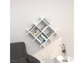 Prateleira HOMEMANIA Farley Branco (Aglomerado Melamina - 75x27x75 cm)
