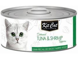 Ração para Gatos KIT CAT (90 g - Húmida - Sabor: Atum e Camarão)