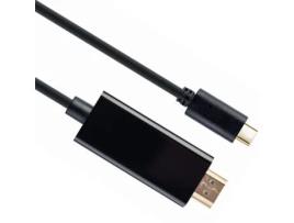 Adaptador Usb-c Macho a Hdmi-macho 4k 30hz 2 m Negro