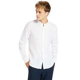 Timberland Mill River Korean Long Sleeve Shirt Branco M Homem