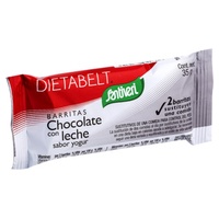 Barra de chocolate ao leite sabor iogurte Dietabelt 35 g (Iogurte) - Santiveri