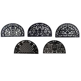 Tapete de Borracha Meia Lua Sortido 40x60