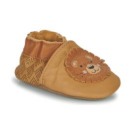 Robeez  Chinelos GROOAR  Castanho Disponível em tamanho para rapariga. 17 / 18,19 / 20,21 / 22.Criança > Menina > Calçasdos > Pantufas