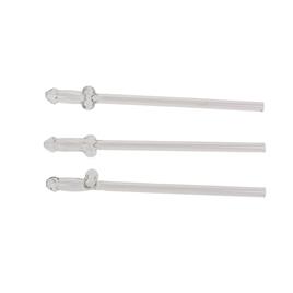 Canudos de vidro para pênis com limpador