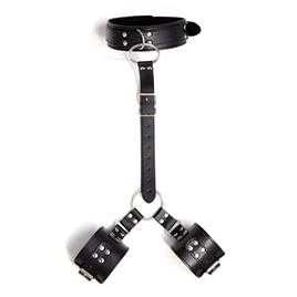 Colar de retenção ajustável preto