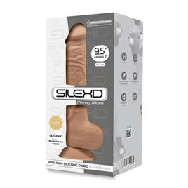 Dildo de dupla densidade Mod. 3 - 9,5 Caramelo