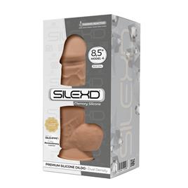 Dildo de dupla densidade Mod. 4 - 8,5 Caramelo