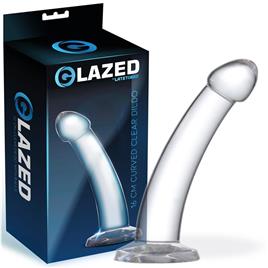 Dildo Curvo Cristal Material 16 cm