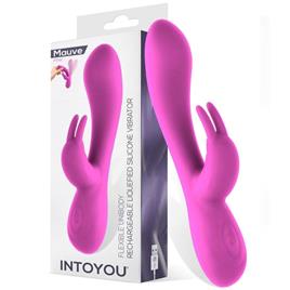 Malva Vibrador Unibody Líquido Silicone USB Rosa