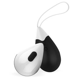 Ovo Vibratório Controle Remoto USB Silicone Preto