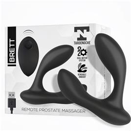 Massageador de próstata Brett silicone líquido de controle remoto USB