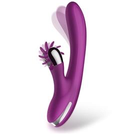 Não. Vibrador de movimento com dois dedos e roda de estimulação