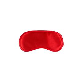 máscara de cetim vermelho