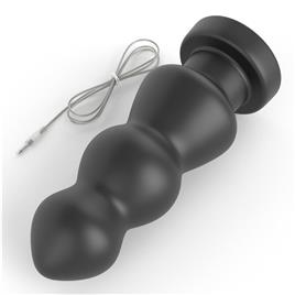 Plugue Anal com Vibração King Size 7,8 Preto