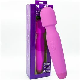 Varinha Mágica Massageador de Silicone Roxo