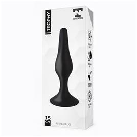 Plugue Anal Trophy 15 cm Silicone Preto