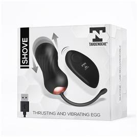 Shove Egg com movimento de impulso e vibrador com controle remoto