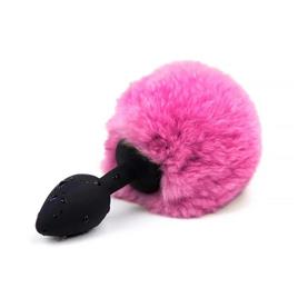 Plug Anal com Pompom Rosa Tamanho P