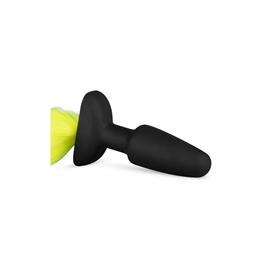 Plugue de Silicone com Cauda - Amarelo