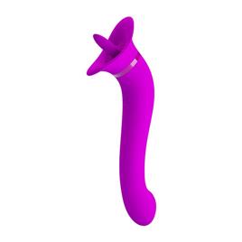 Vibrador Faust com língua estimulante USB