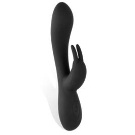 Vibrador de silicone líquido injetado Noir 2 motores USB