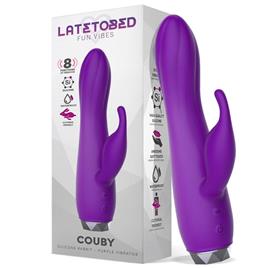 Vibrador Couby Silicone Coelho Roxo