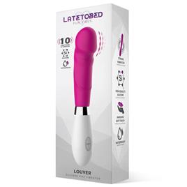 Vibrador de Silicone Rosa Louver