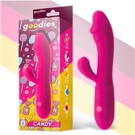 Vibrador Candy com Bunny G-spot USB Silicone Fuchsia