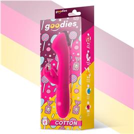 Vibrador de ponto G de algodão e USB Silicone Bunny Fuchsia