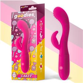 Vibrador Cakey G Spot e USB Silicone Bunny Fuchsia