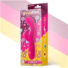 Vibrador Cakey G Spot e USB Silicone Bunny Fuchsia