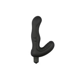 Vibrador Anal Estimulador de Períneo Silicone - Preto