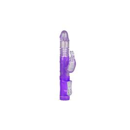 Vibrador de percussão e bolas rotativas roxas