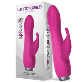 Vibrador Coelhinho de Silicone Rosa Couby