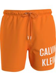 Calvin Klein Swimwear Calções de banho  laranja / branco