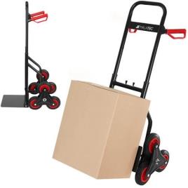 Carrinho (6 Rodas) p/ Transporte Subir Escadas Máx. Carga 200kg - MALATEC