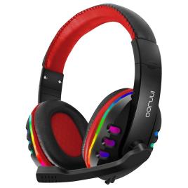 Innjoo Headset Gaming Rgb One Size Black / Red