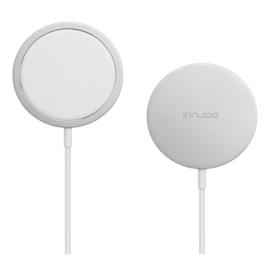 Carregador Wireless Indução 15W (Branco) - INNJOO