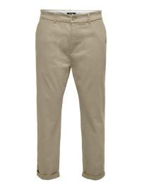 Only & Sons Calças chino 'Kent'  bege escuro