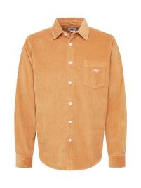 Obey Camisa 'JULIAN'  conhaque / branco