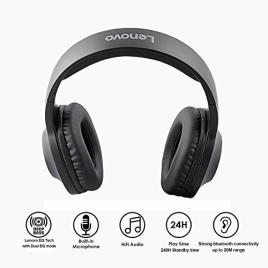 LENOVO - Headphones Lenovo HD116 Bluetooth 5.0 300MAH Vermelho