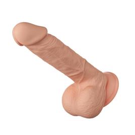 BELO ENCONTRO BAHAMUT DILDO REALÍSTICO E FLEXÍVEL 21,8 CM - CARNE