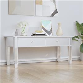 vidaXL Mesa de centro espelhada 106x45x45cm derivados de madeira/vidro
