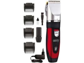 Máquina de Tosquiar para Cães e Gatos CAMRY Cr2821 (Vermelho - Titânio)