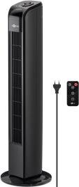Termoventilador de Torre c/ Controlo Remoto 50W (Preto) - 