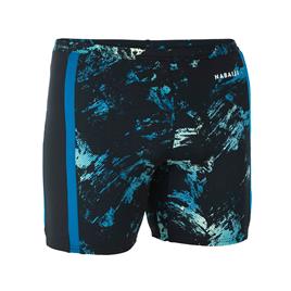 Calções de banho Natação Boxers compridos Yoko - Homem - Trao Preto/Azul/Amarelo