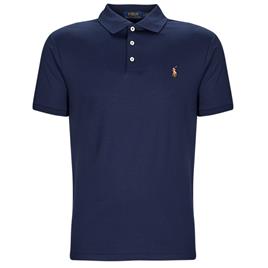 Polo Ralph Lauren  Polos mangas curta POLO COUPE DROITE EN PIMA COTON  Marinho Disponível em tamanho para homem. XXL,S,M,L,XL,XS.Homem > Roupas > Polos