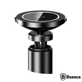Suporte Telemóvel Magnético C/Carregar Indução Preto BASEUS